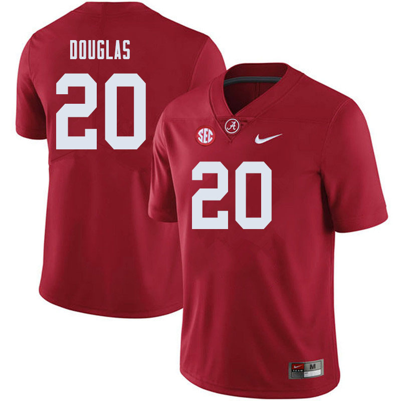 Men #20 DJ Douglas Alabama Crimson Tide College Football Jerseys Sale-Crimson